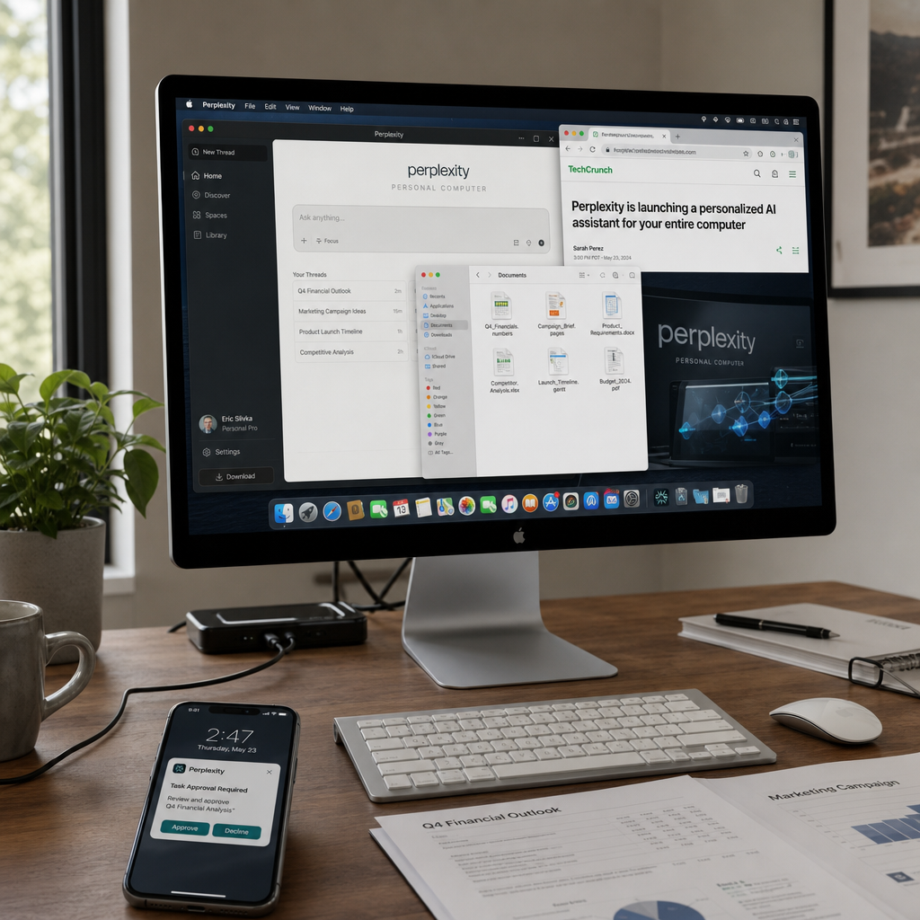 Perplexity Personal Computer 开放给所有 Mac 用户:AI 助手开始碰本地文件了