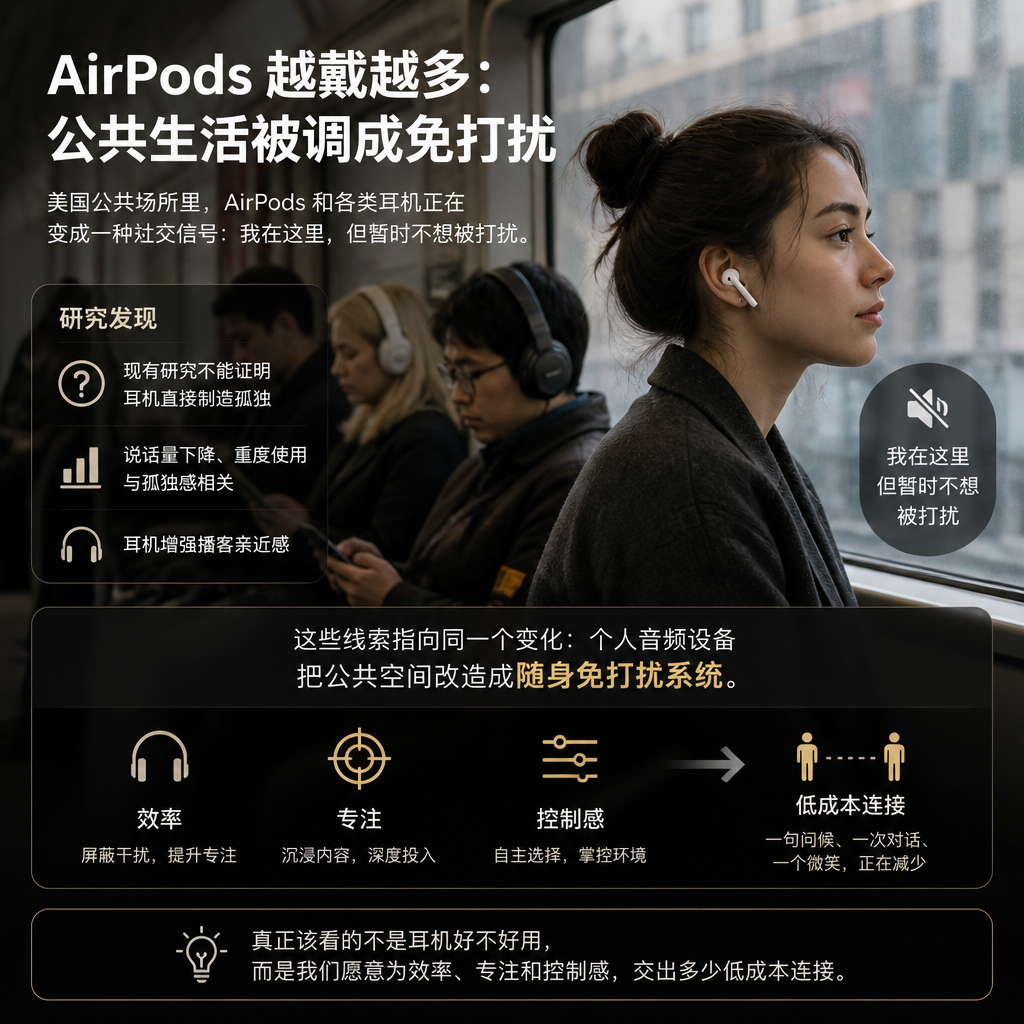 AirPods 越戴越多：公共生活被调成免打扰