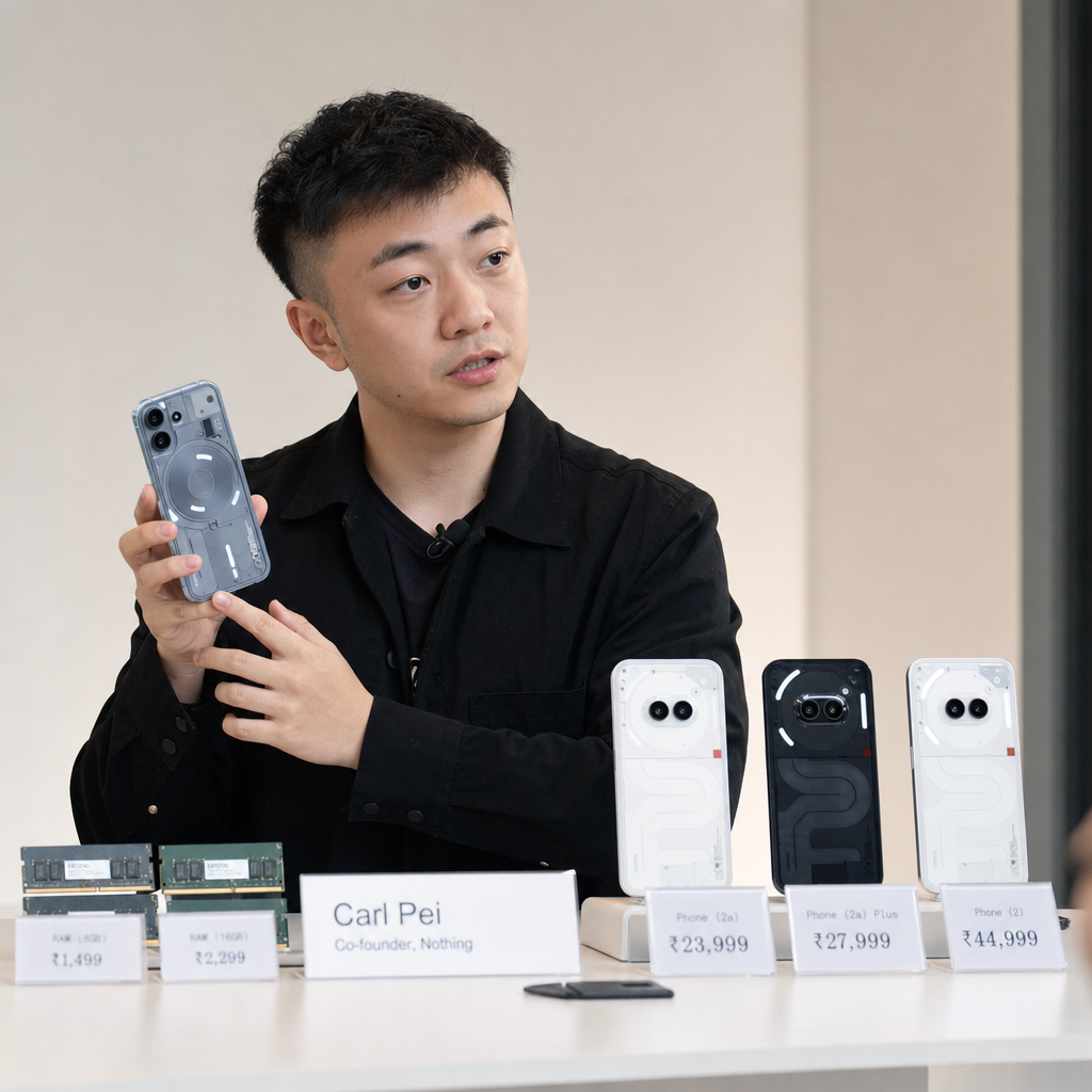 RAM涨价传到手机价格：Nothing CEO称新机还会贵到明年